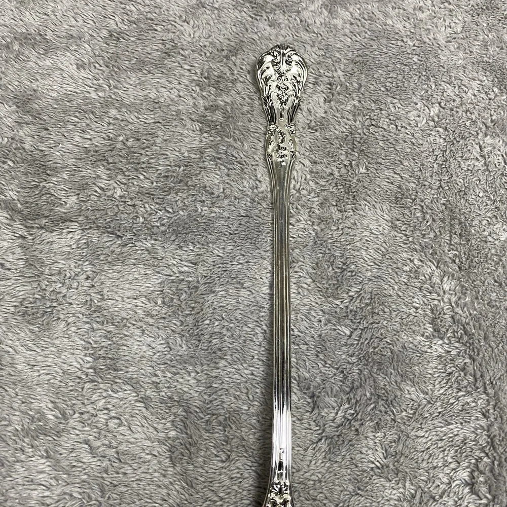 International Silver Company Silver pPlated Large Serving Pierced Slotted Spoon